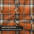 thumbnail image 4 of Fall Round Tablecloth 70 Inch Burnt Orange Buffalo Plaid Table Cloth Autumn Checkered Harvest Thanksgiving Holiday Table Covers Polyester Indoor Outdoor Tablecloths for Kitchen Dining Party, 4 of 6