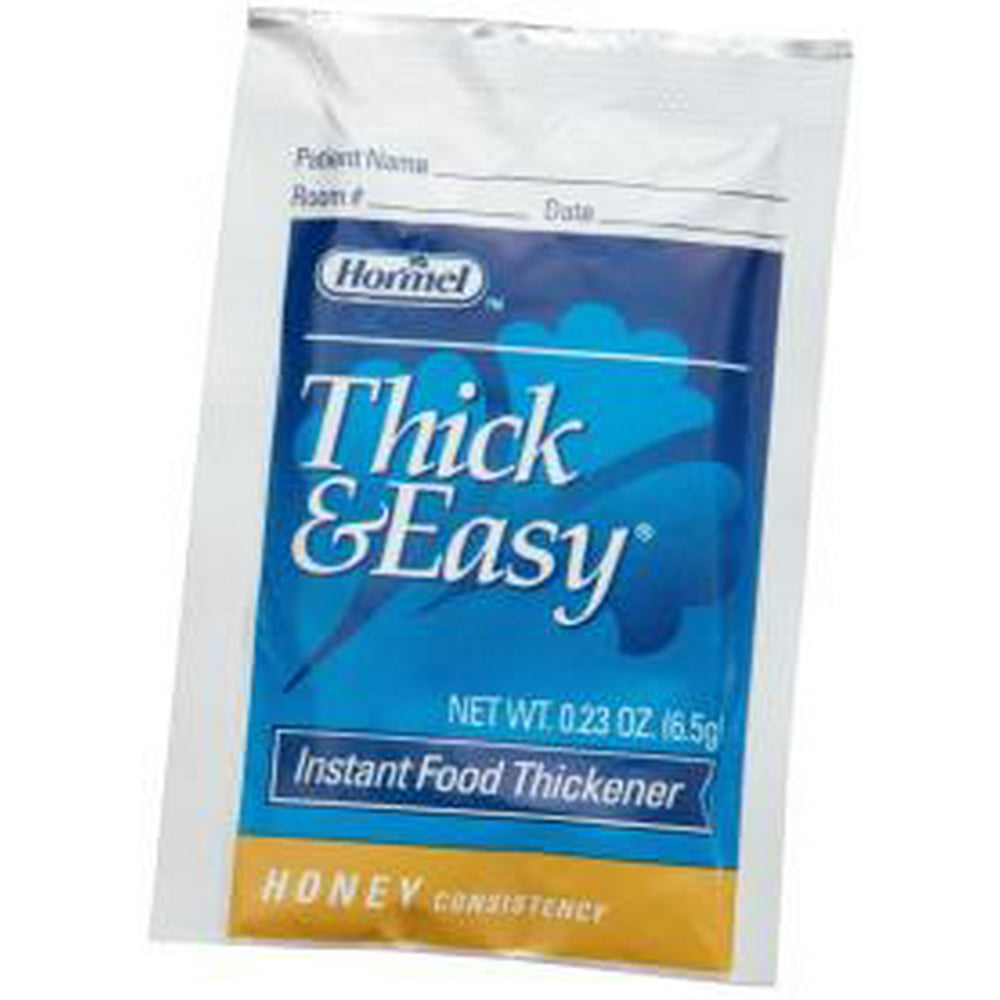 Thick & Easy Instant Food & Beverage Thickener, Honey, 6.5 Gram Packets