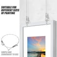 thumbnail image 4 of KAKOWELY 1 Set Display Wire Rope Hanger for Picture Hanging with Design Silver, 4 of 8