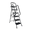 5 Step Ladder, variant on 4 Step Folding Steel Step Stool Ladder with Handrail, Wide Anti-Slip Rubber Pedals & Safety Lock Mechanism, 300 LBS Heavy Duty Portable Fold Up Step Ladder for Indoor Household Painting Bulb Replacem