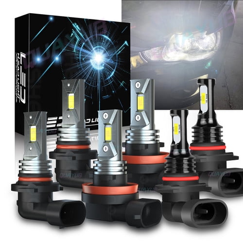 LED Headlight High-Low   Fog light Bulbs Combo Kit For 2009-2017 Dodge Ram 1500 2500 3500