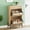 Wood color, variant on Rattan Shoe Cabinet Storage with 3 Drawers, Freestanding Rattan Shoe Organizer, Shoe Rack Storage, Slim Shoe Rack Storage with 3-Tier Adjustable Shelves for Slippers,Sneakers,Heels,Boots for Entry