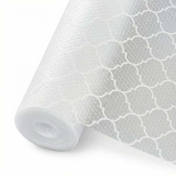 Shelf liner,Shelf Liner for Kitchen Cabinets – Non-Adhesive Waterproof Drawer Liner – Durable EVA Material Easy-to-Cut Shelf Paper for Refrigerator, Dresser with Modern Pattern (11.8"W x 118"L)