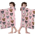thumbnail image 4 of Pit Bull Terrier Hooded Bath Towel，60"x35" for Ages 3 To 12 Kids, Quick Dry Lightweight Soft Microfiber Hood Beach Towel Cover Up for Kids, 4 of 7