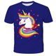 thumbnail image 1 of 2022 Girls Summer T-shirts Unicorn Cartoon Rabinbow Short Sleeve Top Kids Tops for Girls Clothes6T Gong Bohan LED, 1 of 2