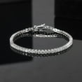 thumbnail image 4 of Classic Tennis Bracelet for Women Sterling Silver 5mm Cubic Zirconia 8" Ginger Lyne Collection, 4 of 5