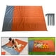 thumbnail image 5 of 2 colchonetas plegables de playa de 79" x 55" para senderismo, picnic y camping naranja verde, 5 of 9