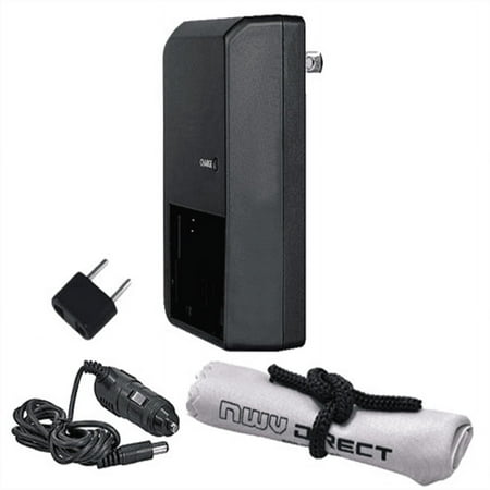 olympus evolt e-510 off camera intelligent ac & dc rapid charger + nwv direct microfiber cleaning cloth.