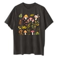 thumbnail image 6 of Htigea Cute Graphic Tees for Women Oversized Summer T Shirts Casual Short Sleeve Crewneck Tops Gray S, 6 of 7