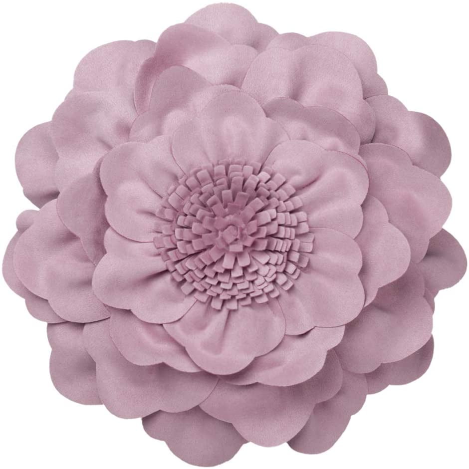 JWH 3D Round Flower Pillow Cover with Insert Decorative Throw Pillows