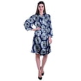 thumbnail image 2 of Moomaya Printed Womens Kimono Robes Short Satin Silk Bridal Robe Loungewear, 2 of 8