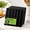 Black-Rectangle Shape, variant on Brushd Nickel Hex Aluminum 5 Pack Peel and Stick Hexagonal Metal Backsplash Tiles