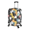 thumbnail image 2 of HELLHERO Cats Luggage Protector Anti-fading Anti Pollution Polyester Suitcase Cover for Daily Travel Vacation, 2 of 5