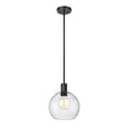 thumbnail image 4 of 1 Light Pendant In Modern Style-11 Inches Tall And 9.75 Inches Wide-Brushed Nickel Finish-Clear Seedy Glass Color Z-Lite 7501P10-Bn, 4 of 7