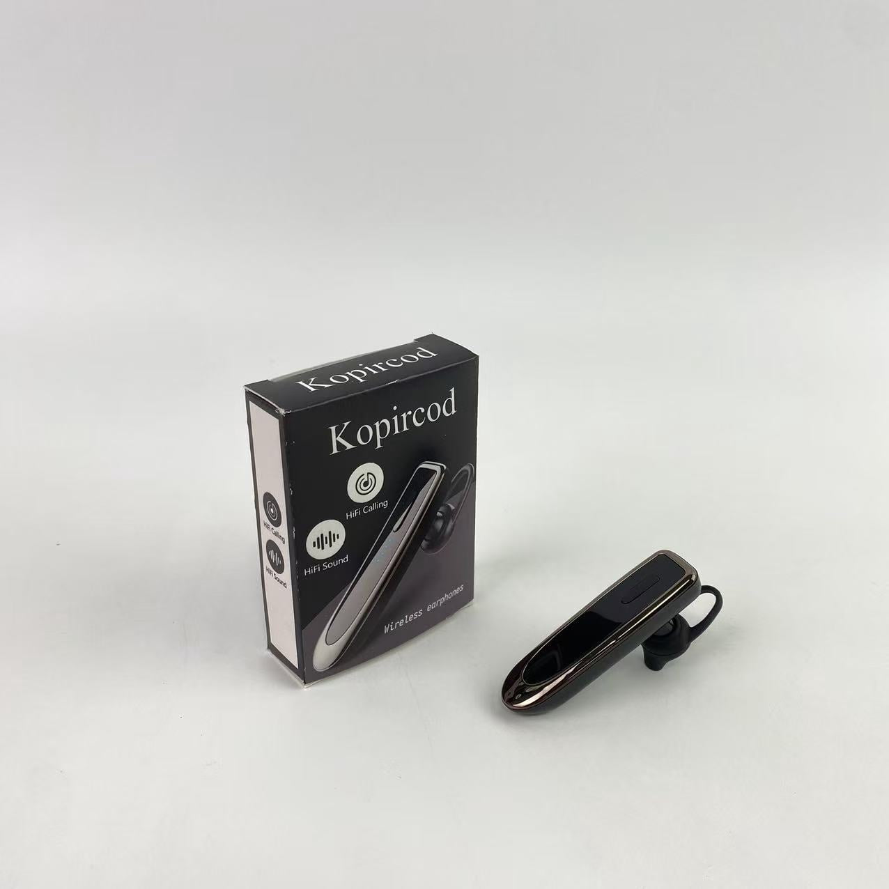 Kopircod Wireless earphones,Bluetooth Earpiece V5.0 Wireless Handsfree Headset with Microphone 24 Hrs Driving Headset 60 Days Standby Time for Phone Laptop Trucker Driver (Black)