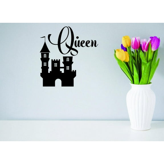 Queen King Fairy Tale Castle Prince Princess Girls Love Beautiful Crown Prince Unicorns Royalty Sweet Dreams Decorating Holiday Gift Ideas Girl Boy Bedroom Wall Decal Sticker - Size: 18 Inch x 26 Inch