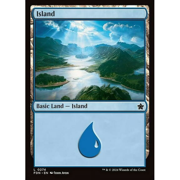 MtG Foundations Common Island #274