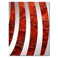 thumbnail image 2 of Designart "Fusion Vector of Volcanic Red II" Tachisme Oversized Wall Mirror - Modern Abstract Hallway Decorative Wall Mirrors - Multiple Color Options, 2 of 6