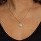 thumbnail image 4 of Collar De Sol Con Rayos De Zirconia Para Mujer De Plata 925 Plateado, 4 of 5