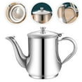 thumbnail image 3 of Shisuyan Stainless Steel Oil Container Silver 1Set 4.8In X 3.7In X 3.5In, 3 of 8