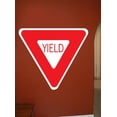 thumbnail image 2 of Wallhogs Yield Sign Wall Decal, 2 of 2