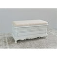 thumbnail image 3 of International Caravan Windsor Storage Trunk Bench in Antique White, 3 of 4