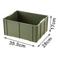 thumbnail image 7 of Industrial Storage Box Heavy Duty Storage Bin Durable Multipurpose Organizer Storage Container for Outdoor Garage Hiking 35.5x28x17cm, 7 of 7