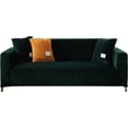 thumbnail image 2 of SHANNA Velvet Thick Stretch Sofa Slipcover Soft Elastic Sofa Couch Covers Non-Slip Sofa Cover 1/2/3/4 Seater for Living Room Pets（Dark Green,2 Seater), 2 of 9