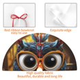 thumbnail image 4 of Sikiie Quirky Owl With Glasses 30-48 inches {designName} Print Christmas Tree Skirt Snowman Xmas Tree Skirt with Edge Christmas Decorations for Holiday Party-48", 4 of 7