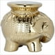Safavieh Tabouret d'Éléphant en Céramique Dorée Émaillée – image 1 sur 4