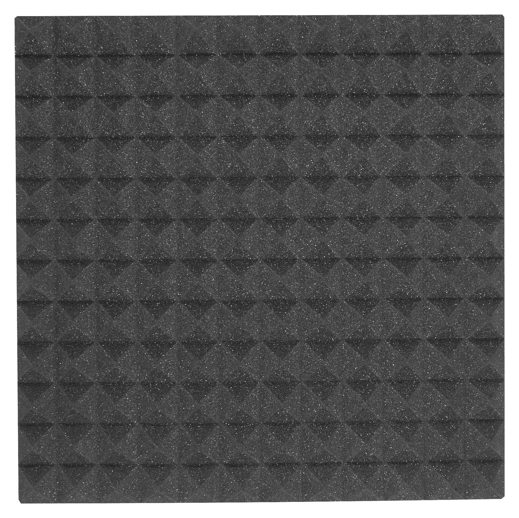 Auralex Acoustics - 2" StudioFoam Pyramid 2' x 2' x 2" Acoustic Panels (12 pack) Charcoal