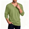 thumbnail image 5 of Aofany Big and Tall T Shirts for Men Solid Color Long Sleeve Tee Tops Fashion Casual V-Neck Loose Fit Shirts M-5XL, 5 of 5