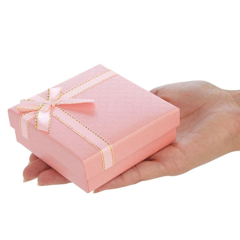 Jewelry Gift Box Set with Lids and Bows (1.5 in, 48 Pack)  Gift boxes with  lids, Colorful gifts, Cardboard jewelry boxes