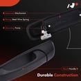 thumbnail image 4 of A-Premium Front Right Passenger Side Exterior Door Handle Compatible with Jeep WJ Series Grand Cherokee 1999-2004, Textured Black, Replace# 55135636AC, 55135636AD, 4 of 5