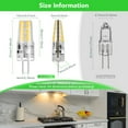 thumbnail image 2 of 10 Pack G4 LED Bulb 2W Equivalent 30W 3000K Warm White 250 Lumens 360°Beam Angle, T3 Halogen Bulb Replacement Landscape Bulbs, AC/DC 12V Led Lights G4 Bi-Pin Base for Outdoor Landscape Lighting, 2 of 5