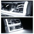 thumbnail image 6 of M-AUTO Headlamp Assembly with 2 Pair Pre-Assembled LED Bulbs 03-04 Silverado 2500 / 03-06 Avalanche 1500, 2500 / 03-06 Silverado 1500, 1500HD, 2500HD, 3500 Truck, 6 of 12