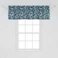 thumbnail image 2 of Ambesonne Botanical Window Valance, Doodle with Streaks, 42" x 18", Petrol Blue Pale Taupe, 2 of 3