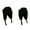 Black, variant on Double Sided Corduroy Beanies Hats Winter Thicken Warm Pilot Aviator Hat Earmuffs Lambswool Cap Windproof Ear Protection Caps