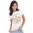 thumbnail image 3 of Slow Down Hold Your Horses Pun Womens Slim Fit Graphic Tee Brisco Brands S, 3 of 5