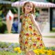 thumbnail image 5 of Fotbe Bees Honeycomb Jars Of Honey Flowers Vestido de Dormir para Niñas de 3 a 10 Años, Mangas Cortas, Estilo Princesa, Pijama Camisón con Mangas Voladas-Small, 5 of 6