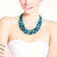 thumbnail image 3 of Turquoise Rapids Multi Chunky Strand Handmade Necklace, 3 of 3