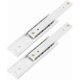 thumbnail image 1 of 2pcs Aluminum Alloy Heavy Duty Ball Bearing Drawer Slides Durable Telescopic Rail Smooth Slide(140mm), 1 of 5