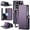 Purple, variant on Caseme Wallet Case for Samsung Galaxy Z Fold 7 5g Pu Leather Slim Shockproof Case Card Holder Rfid Blocking Kickstand