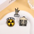 thumbnail image 4 of Épingles Émaillées "Spectacle You My Bones I'm RAD Punk Skull Finger" Squelette Halloween Gothique Broches Col à Revers Badge Bijoux Cadeaux pour Amis, 4 of 6