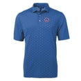 thumbnail image 2 of Men's Cutter & Buck Blue South Bend Cubs Virtue Eco Pique Tile Print Recycled Polo, 2 of 3