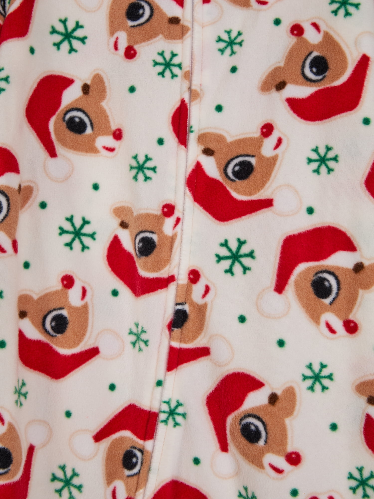 Rudolph Toddler One-Piece Footed Blanket Sleeper, Sizes 12M-5T