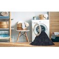 thumbnail image 2 of Ahgly Company Machine Washable Indoor Square Transitional Night Blue Area Rugs, 7' Square, 2 of 7
