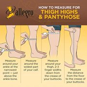 Allegro 15-20 mmHg Essential 14 Sheer Compression Pantyhose for Women – Open Toe Support Hose with Light Control Top, Soft Waistband for Daily Comfort