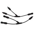 thumbnail image 3 of Solar 2 To 1 Adapter, PPE 2 Pcs Corrosion Resistance Weather Proof Solar Panel Y Branch Parallel Cable  For Household, 3 of 8