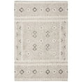 thumbnail image 5 of SAFAVIEH Micro-Loop Aditya Abstract Geometric Area Rug, Grey/Ivory, 5' x 5' Round, 5 of 6